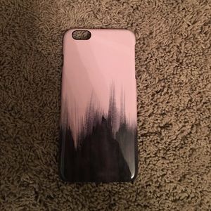 Snap on pink and black case