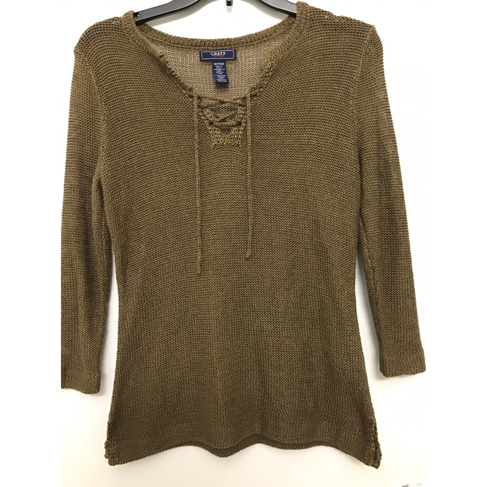 Metallic Copper Knit Top