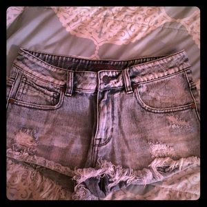 Kendall and Kylie distressed shorts