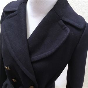 Jcrew navy wool coat