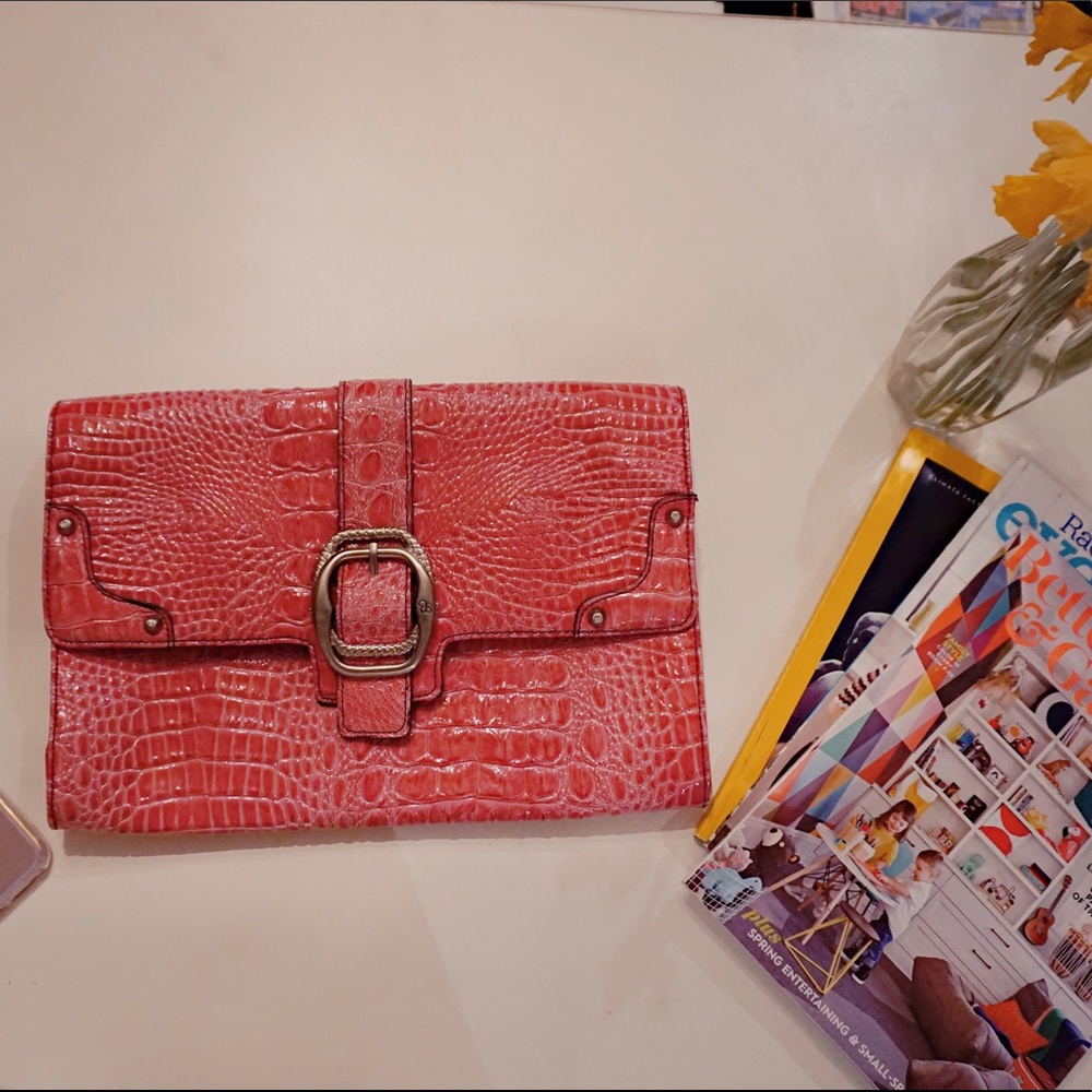 Jessica Simpson Snake Skin Large Clutch