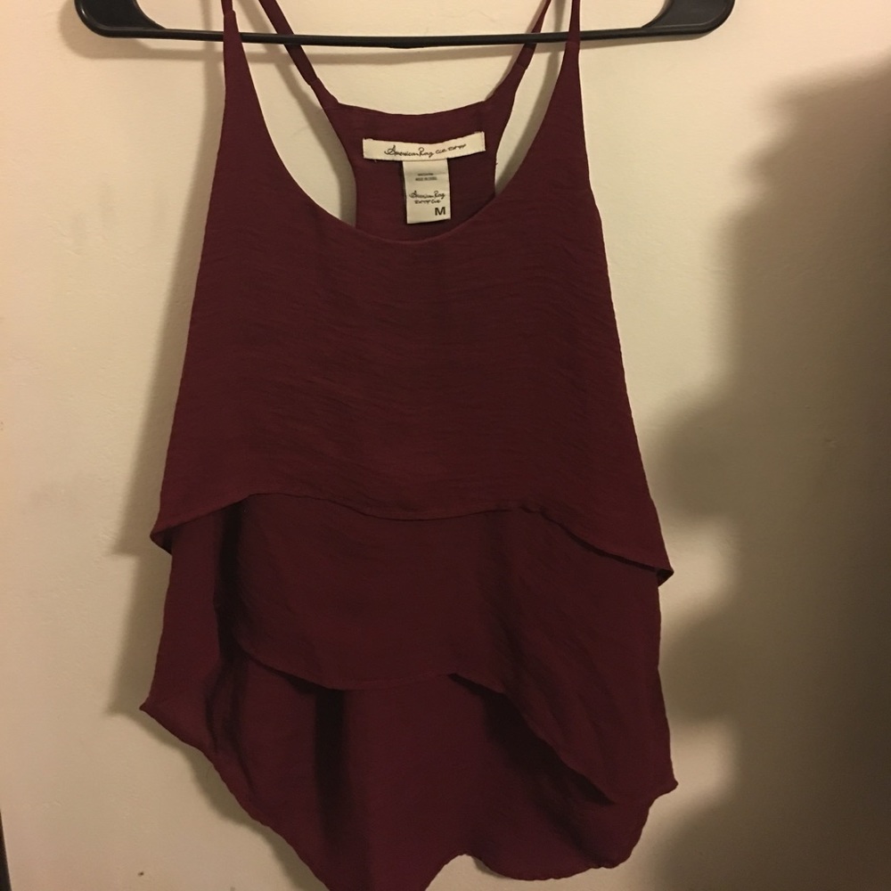 Maroon top