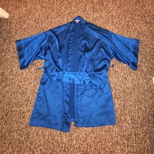 Victoria's Secret Satin Blue Kimono