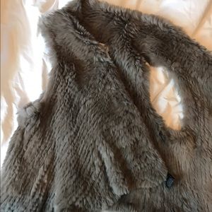 Rabbit fur vest