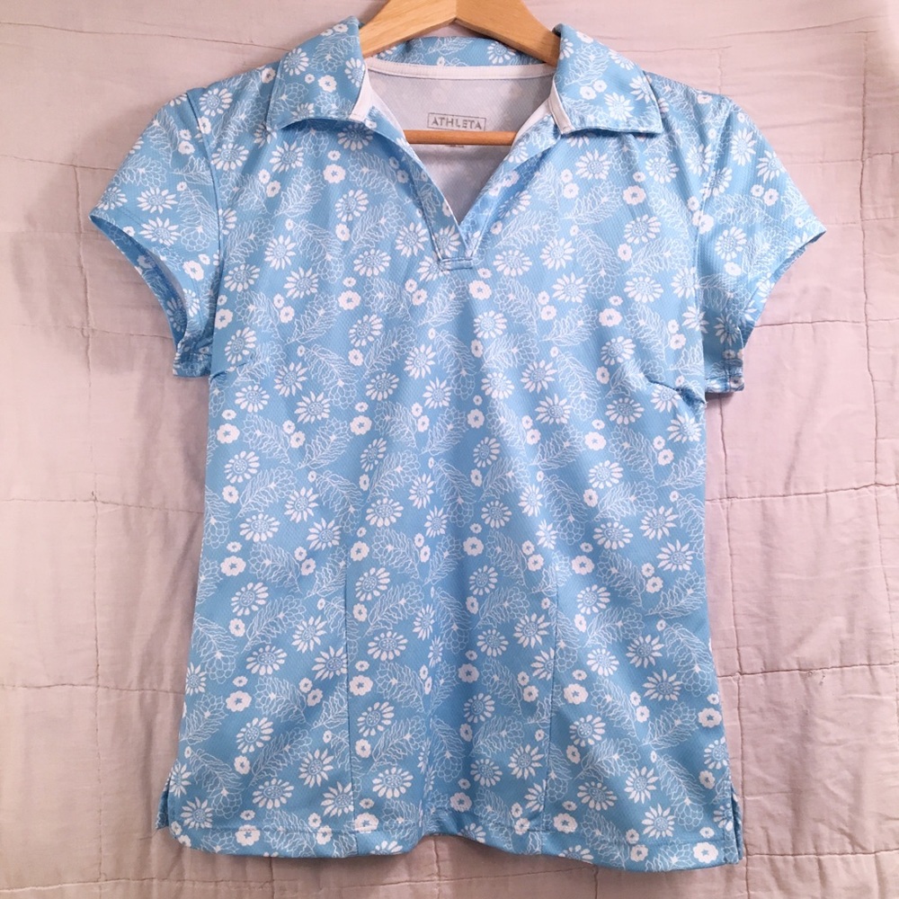 Athleta Collared Sports Tee