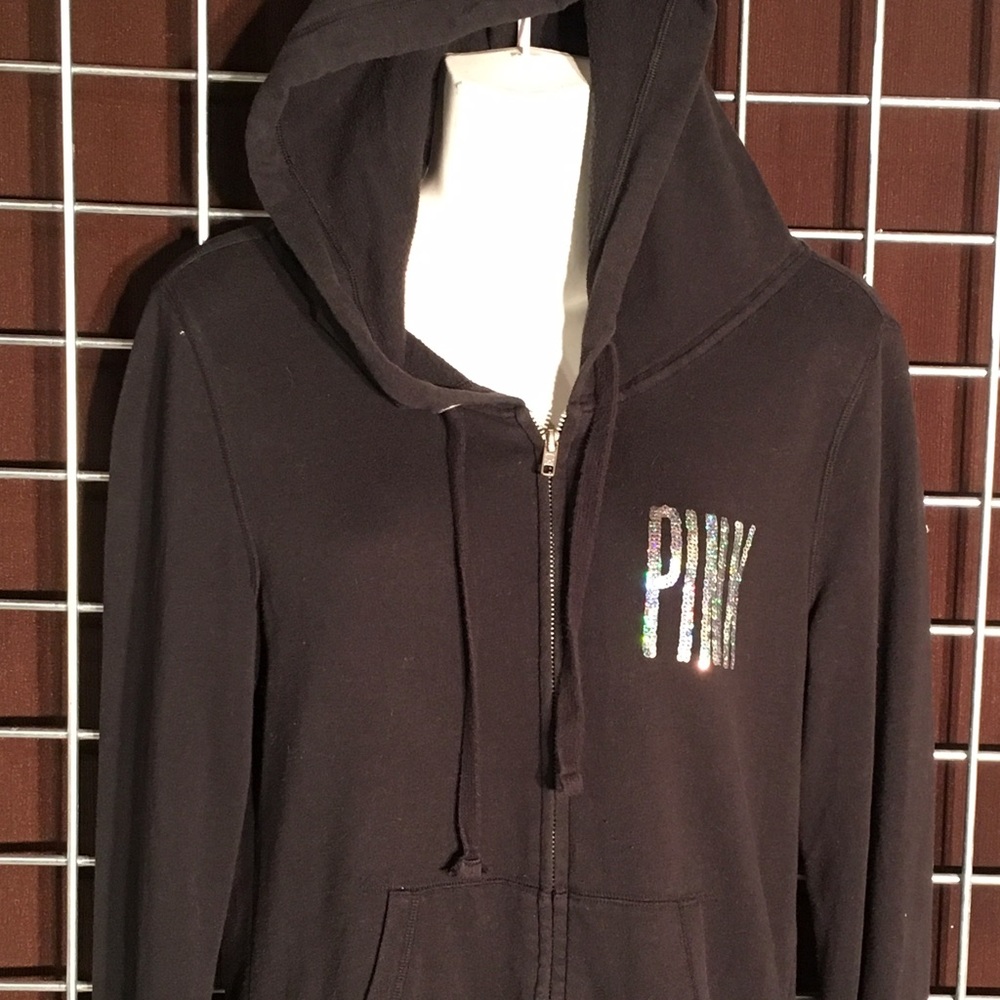 THINK PINK!!  VS PINK zip up "New York" hoodie