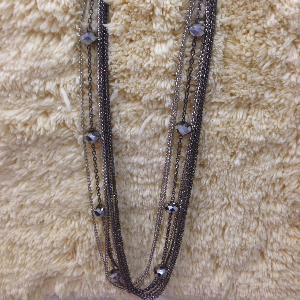Multi colored long necklace