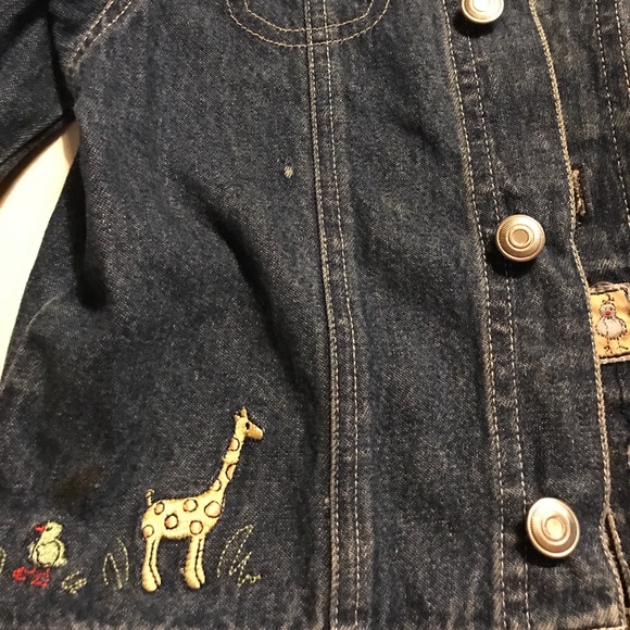 Denim Jacket Size 24 Months, Embroidered - Picture 4 of 4