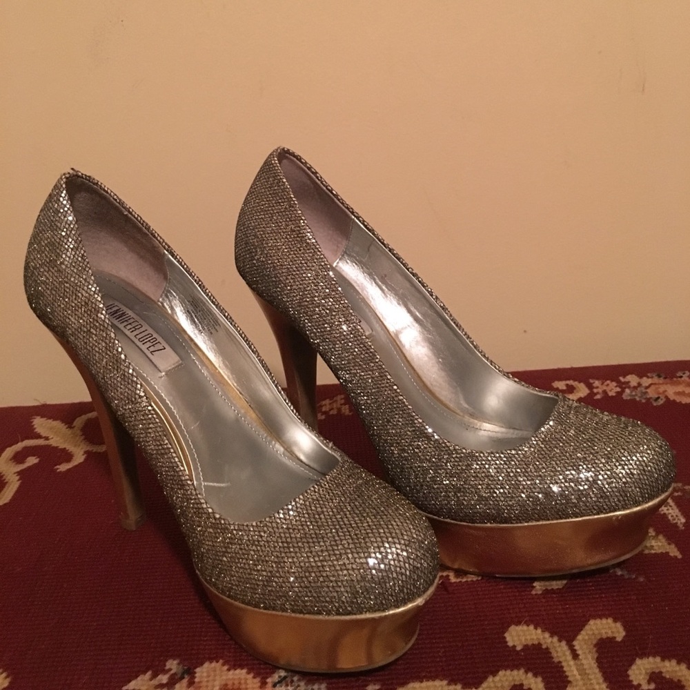 Jennifer Lopez Diamond platform Heels