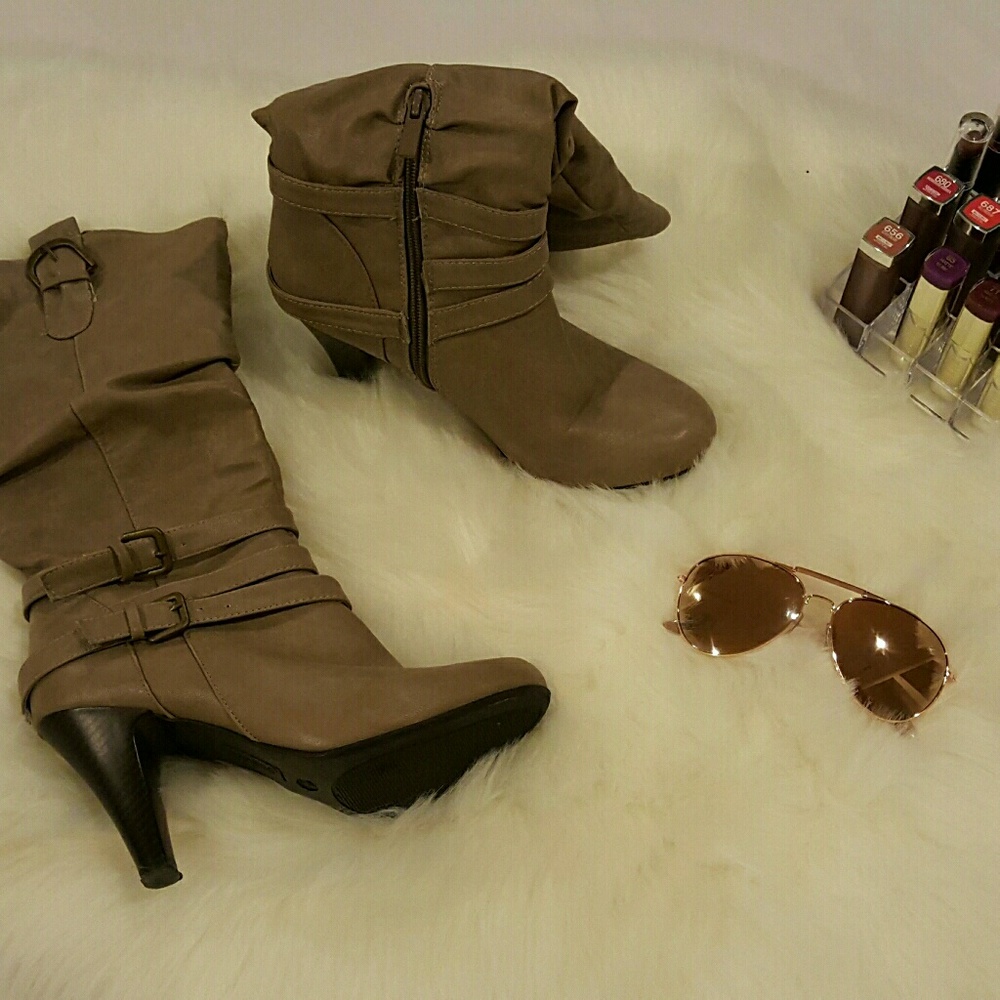Bamboo Heeled Boots