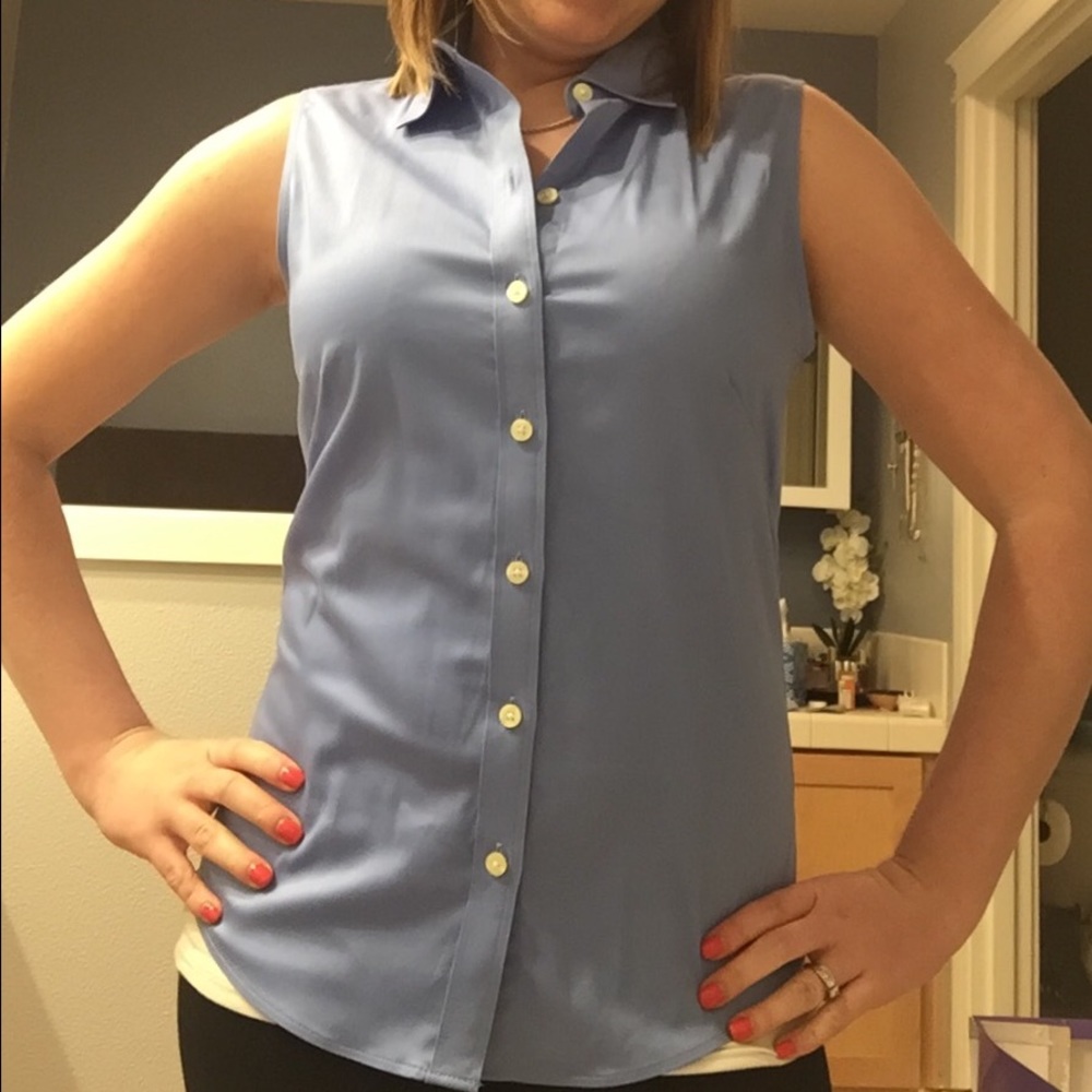 Banana republic sleeveless colar short