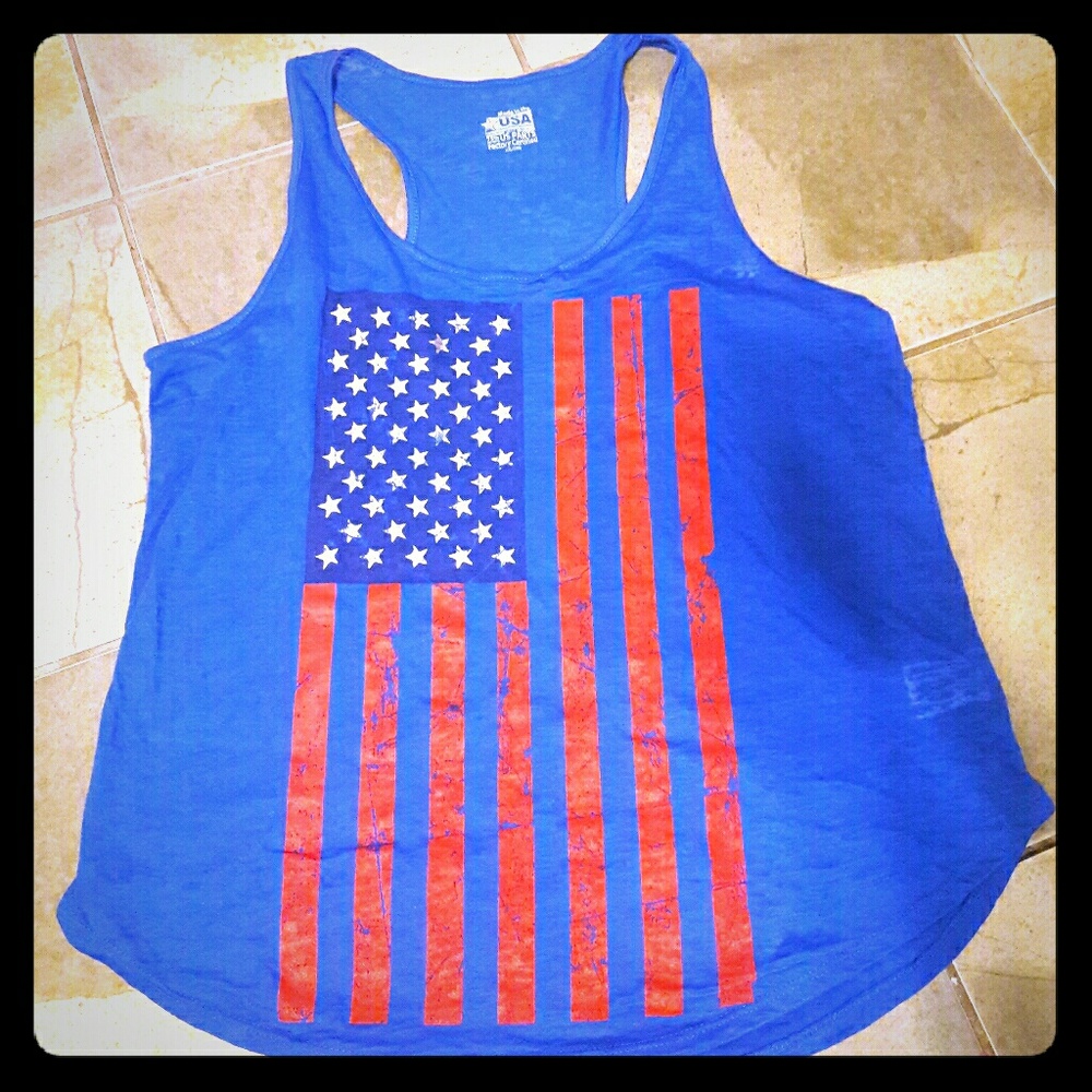 American flag tank