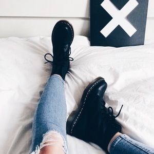 Black Dr. Marten boots