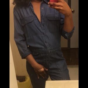 F21 Denim Jumpsuit