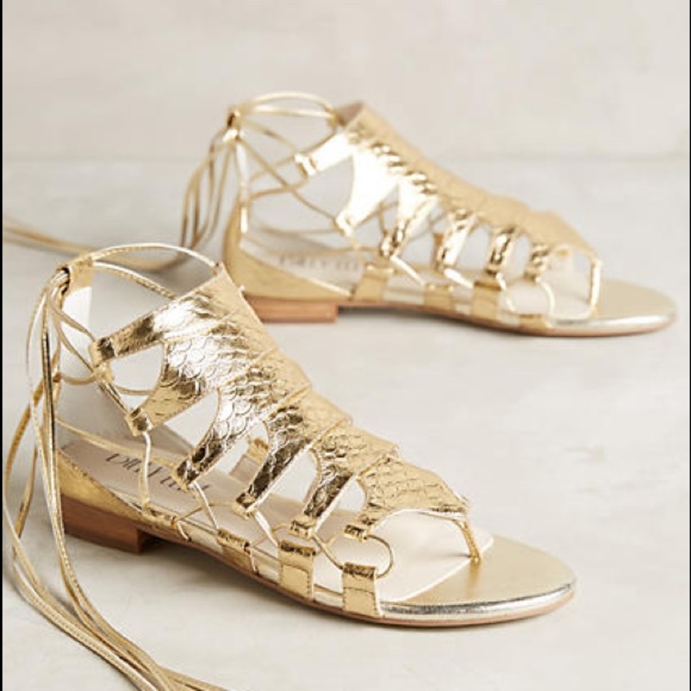 Anthropologie "Billy Ella" Embossed Sandals - Picture 1 of 4