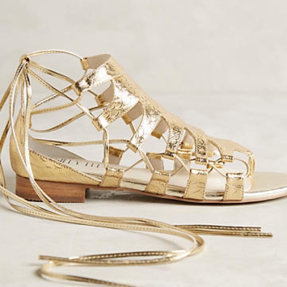 Anthropologie "Billy Ella" Embossed Sandals - Picture 2 of 4