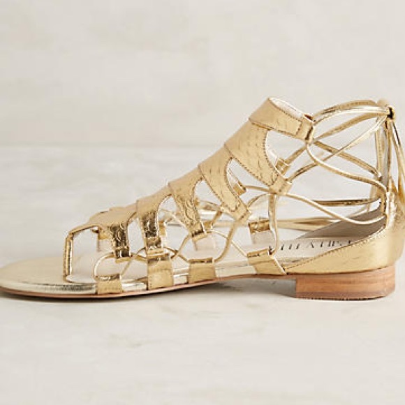 Anthropologie "Billy Ella" Embossed Sandals - Picture 3 of 4