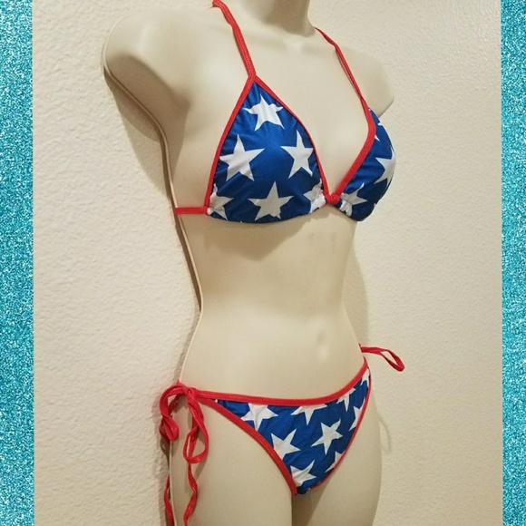 Patriotic & Sexy Scrunch Stars without Stripes - Picture 3 of 5
