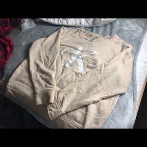 Calvin Klein tan sweater