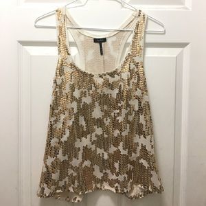 Nollie Gold Sequin Top