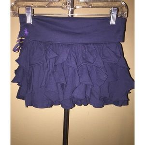 Ralph Lauren Navy Blue Ruffled Skirt🌱