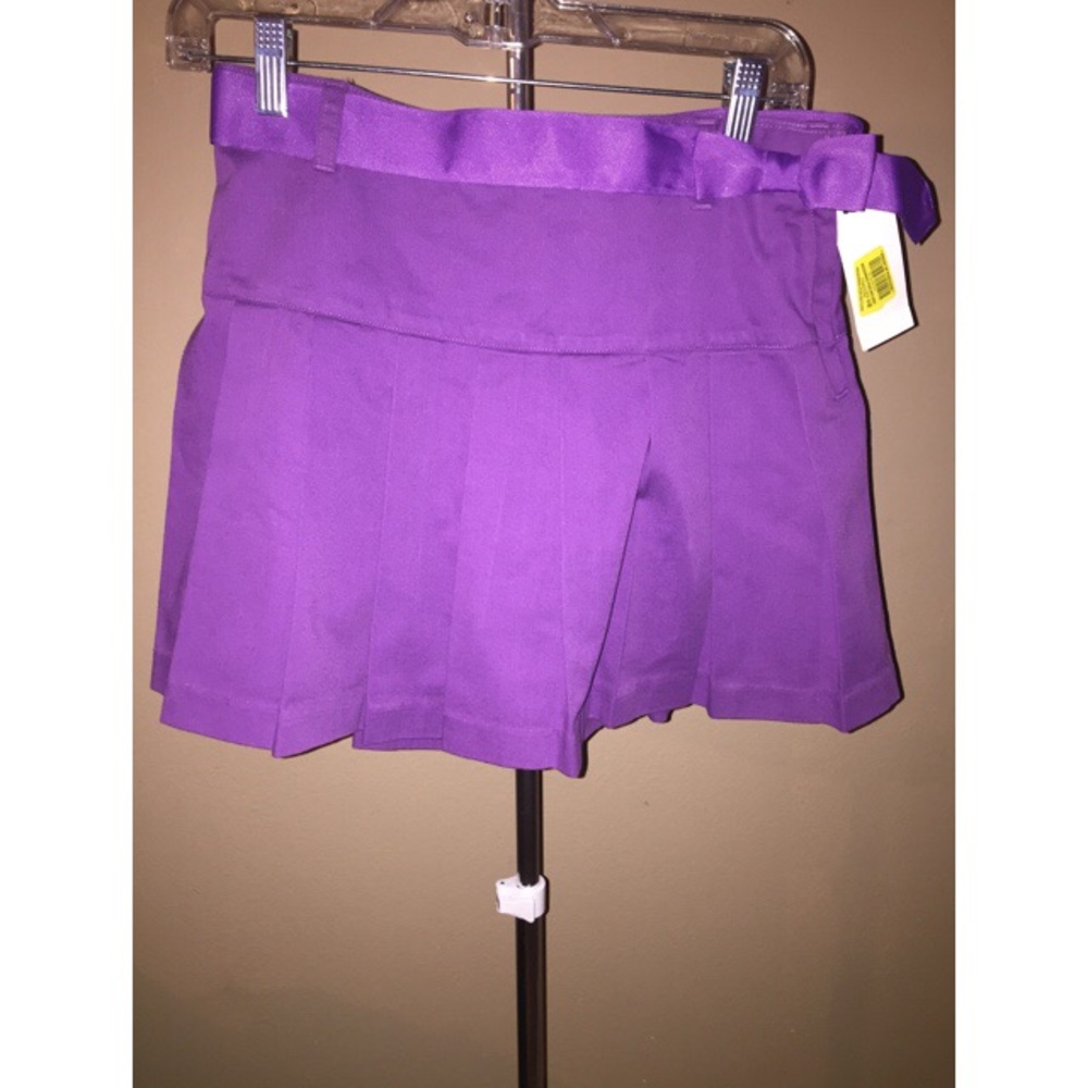 Ralph Lauren Purple Pleated Skirt w/ Belt 🌱