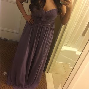Lilac Purple Bridesmaids Dress Prom Dress