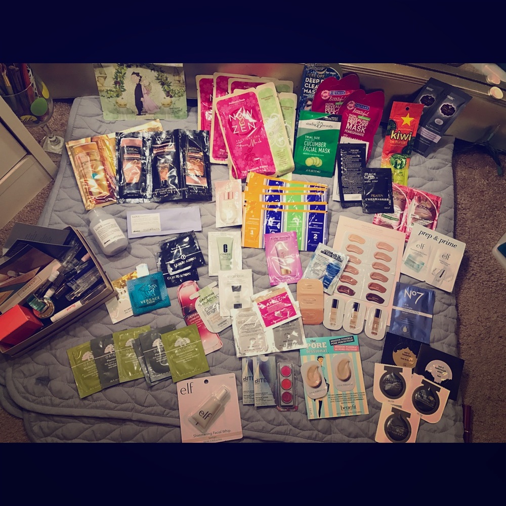 Over 75 samples of beauty products!!!