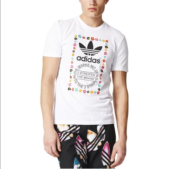 NWT ADIDAS PHARRELL WILLIAMS TEE. White- SMALL - Picture 2 of 6