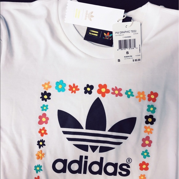 NWT ADIDAS PHARRELL WILLIAMS TEE. White- SMALL - Picture 6 of 6