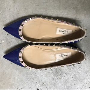 Valentino rockstud flat shoes