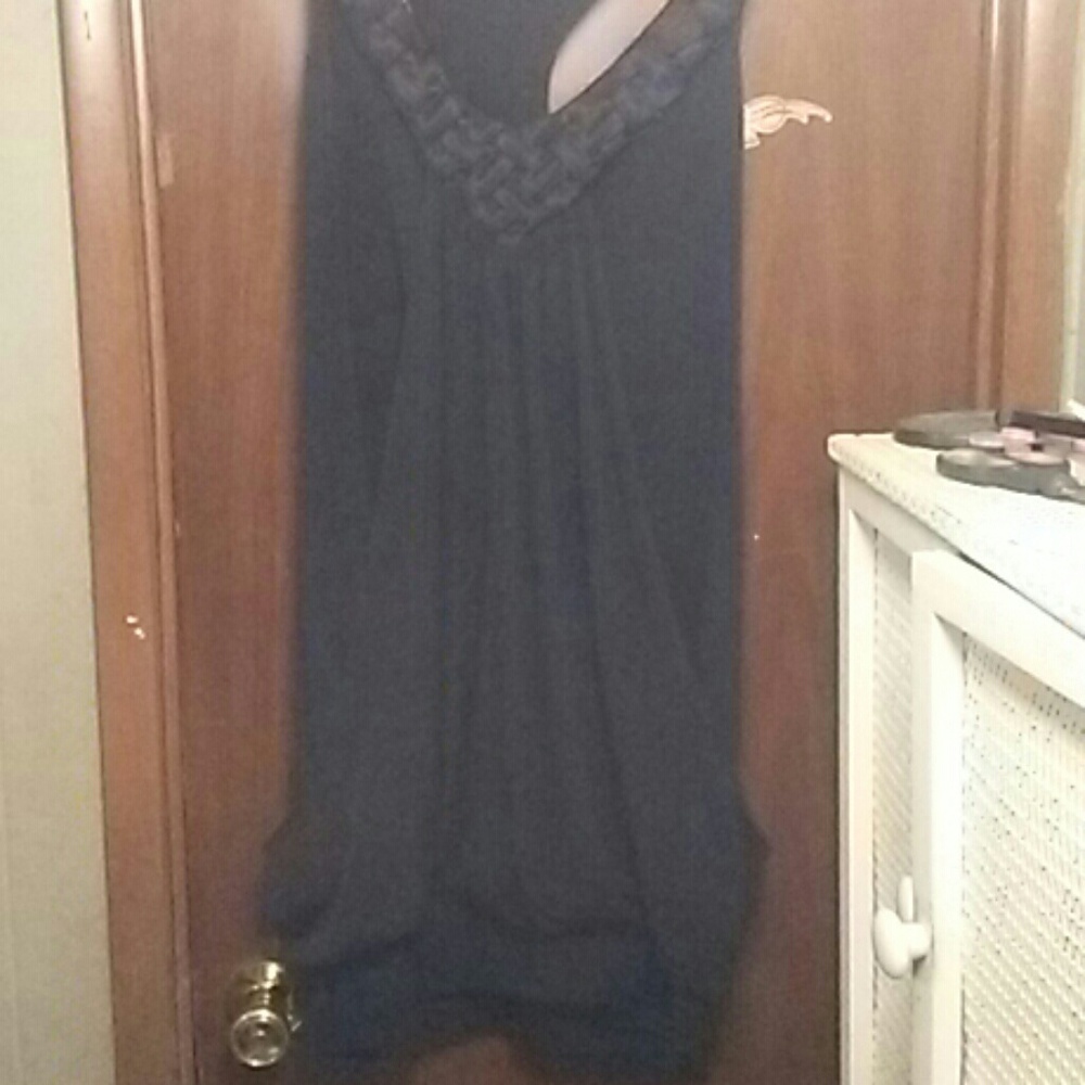 Black designer cocktail / party dress