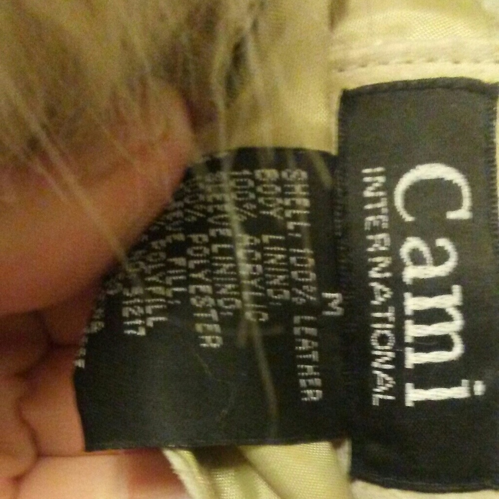 Cami long 100% leather fur coat - Picture 2 of 3