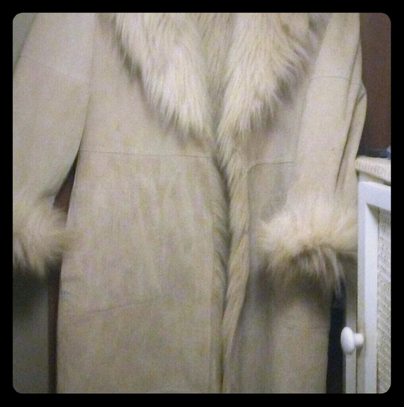 cami Jackets & Blazers - Cami long 100% leather fur coat