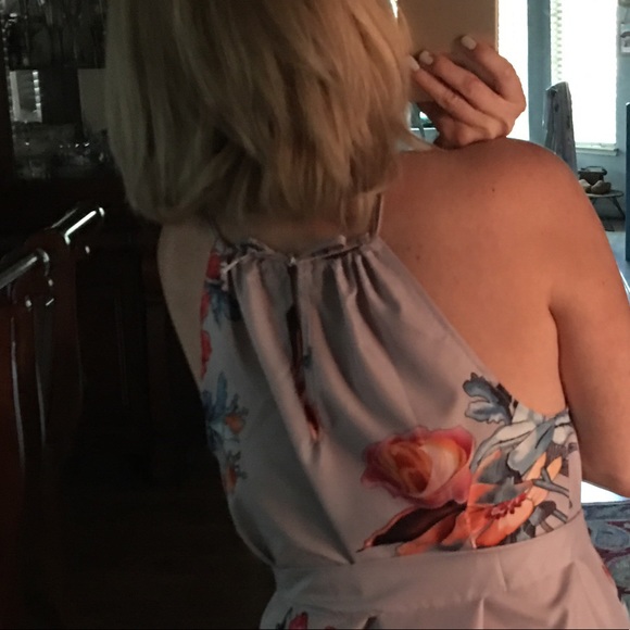 Foxy 5🌟Fav Garden Party Floral Halter Maxi Dress - Picture 4 of 6