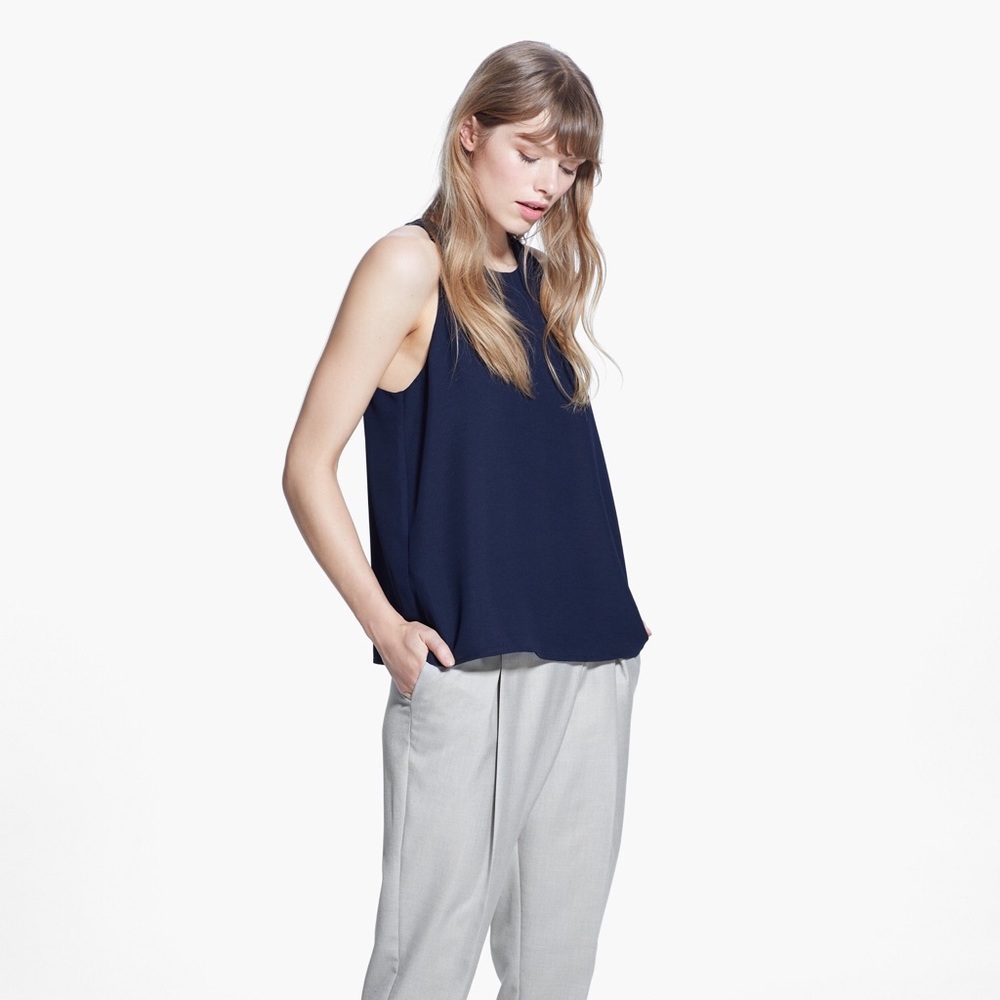 MANGO Tank Top (Striped or Navy Blue)