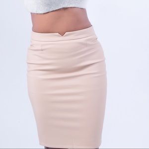 Leather skirt