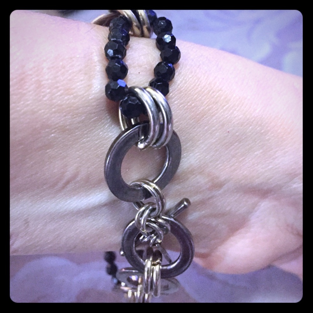 Black and Silver Bracelet