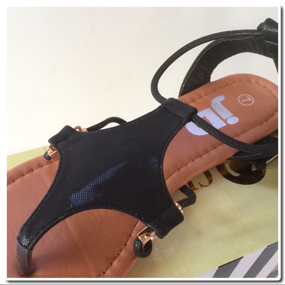 Strappy  Lace Up Sandals - Picture 3 of 3