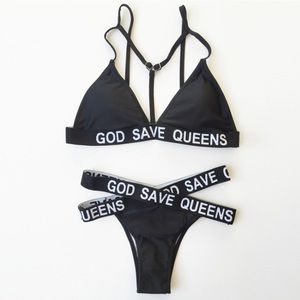 God saves queens bikini