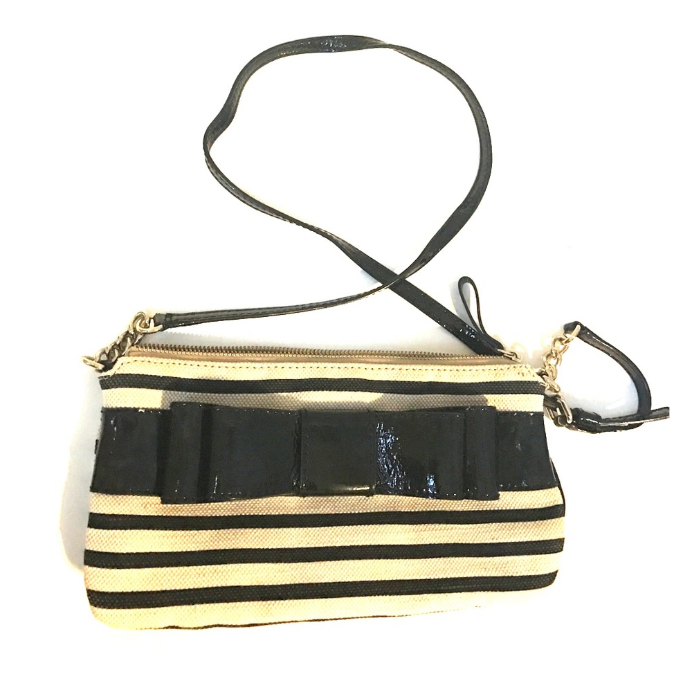 Black & Tan striped Kate Spade purse