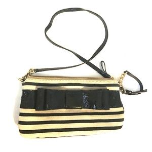 Black & Tan striped Kate Spade purse