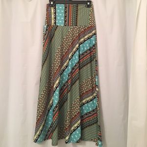 Colorful maxi skirt size S