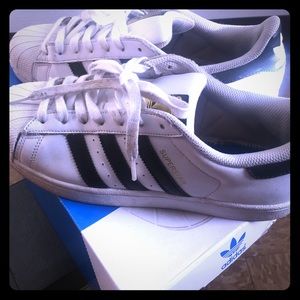 Black White Superstar Adidas