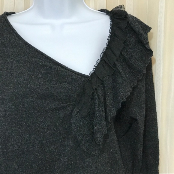 Anthropologie Knitted & Knotted Ruffle Sweater - Picture 2 of 6