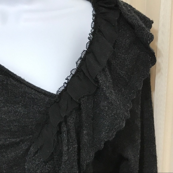 Anthropologie Knitted & Knotted Ruffle Sweater - Picture 3 of 6