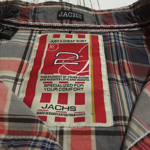 (SOLD) JACHS - Plaid Button-Down, Long Sleeve - Picture 4 of 6