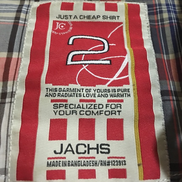 (SOLD) JACHS - Plaid Button-Down, Long Sleeve - Picture 6 of 6