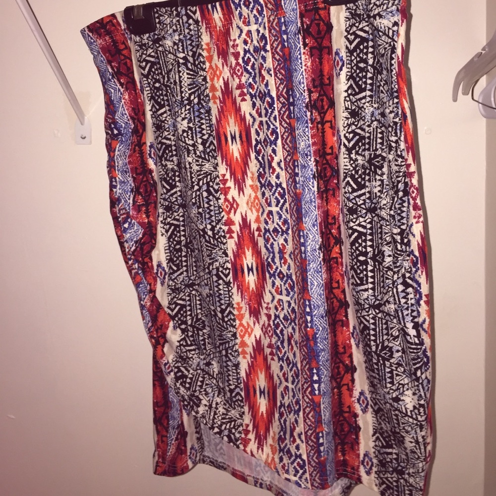 Aztec pencil skirt