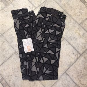 NWT LuLaRoe black/grey TC LEGGINGS 12/20